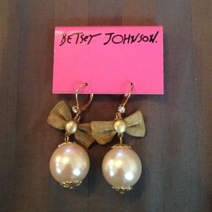 Betsy Johnson bobble earrings