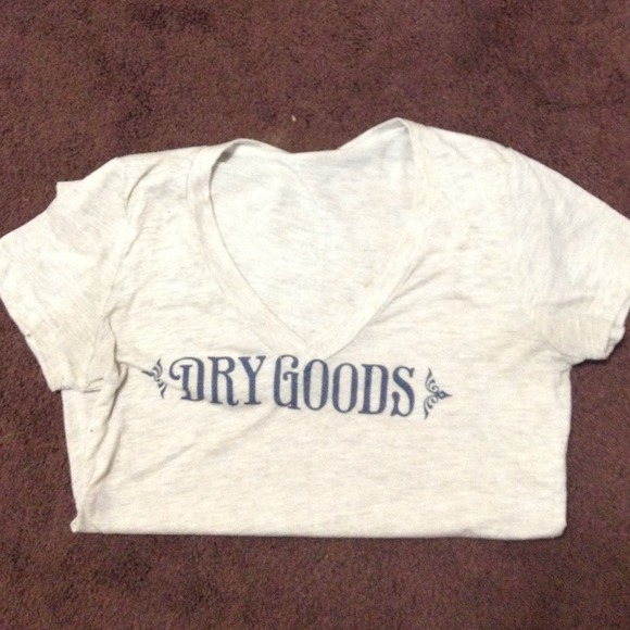 Tan dry goods vneck shirt