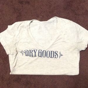 Tan dry goods vneck shirt
