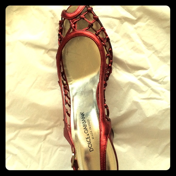 Dolce and Gabbana Red Shoe