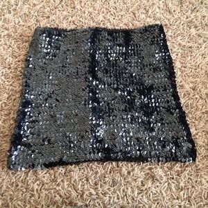 Sequin mini skirt