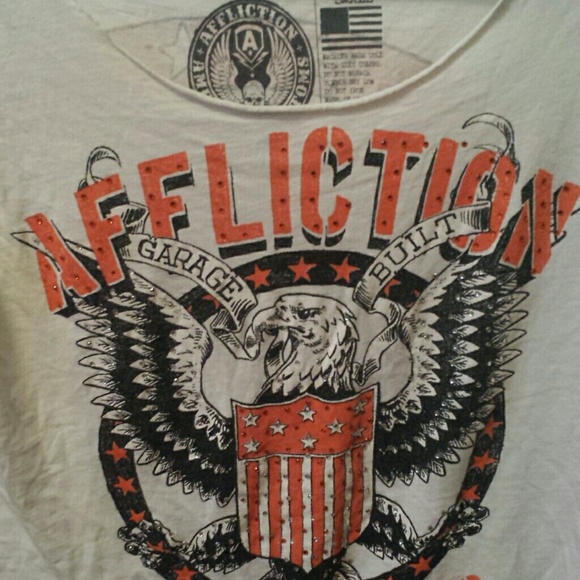 ??Bundled!!!Affliction Off the Shoulder Shirts!!