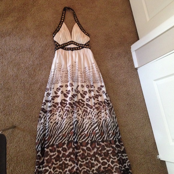 Almost new bebe maxi dress