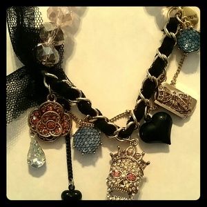 Prom party skull girl stretch bracelet