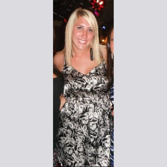 Black & White Rose Dress