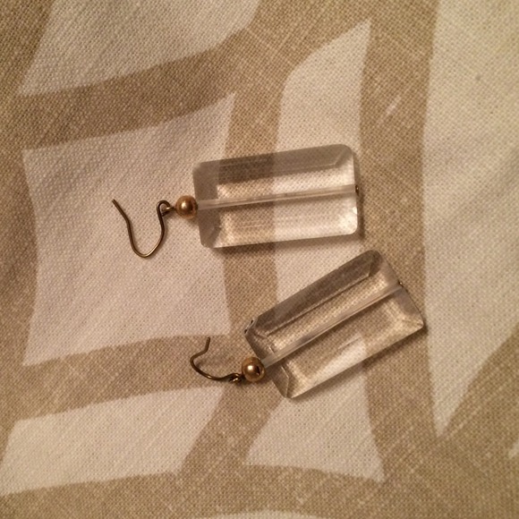 Kate Spade Clear Acrylic Earrings