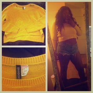 H&M cropped sweater.🍂🍁
