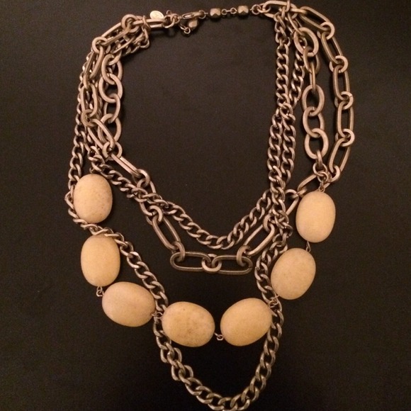 Rachel Reinhardt Chain and Stone Necklace