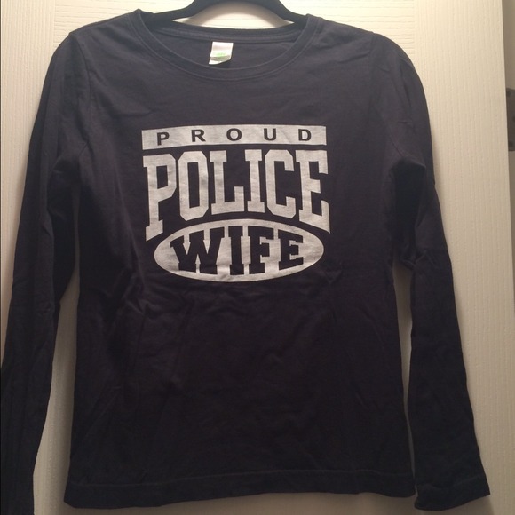 Proud Police Wife Long Sleeve Shirt