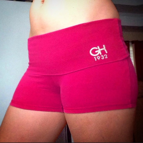 Pink Gillyhicks yoga shorts