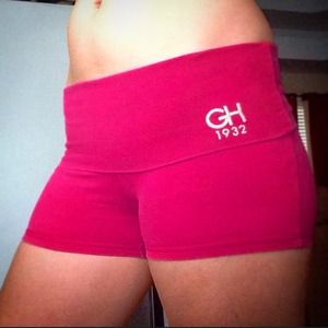 Pink Gillyhicks yoga shorts