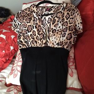 2B bebe Cheetah/black top✨flashSaLe💫