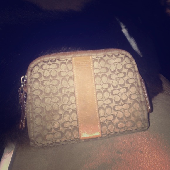 Authentic coach cosmetic bag.