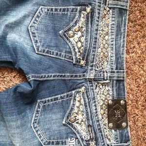 Miss Me sequin pockets