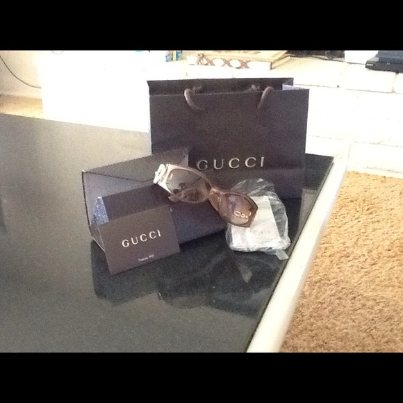 Gucci Crystal Horsebit Sunglasses GG 3018/S Brown