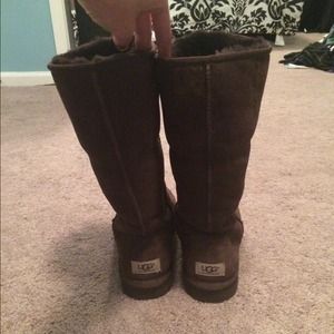 Tall chocolate brown uggs