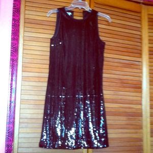 Black sequin dress
