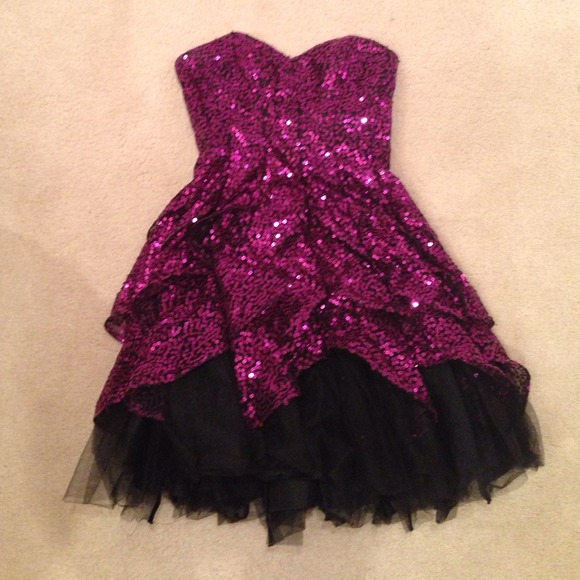 Sequin Betsy Johnson purple dress! - Picture 2 of 4
