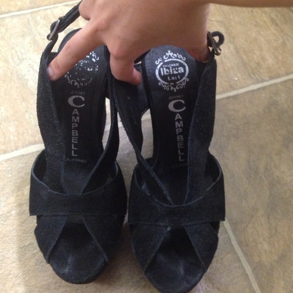 Jeffery Campbell Mariel Wedge Suede size 6 - Picture 3 of 4