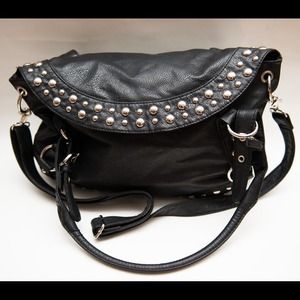 Simple Black studded purse