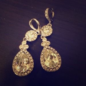 Wedding earring. CZ givenchy. So sparkly