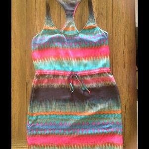 100% silk dress size small.