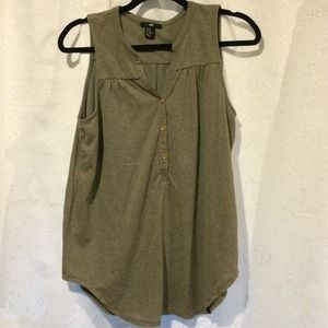 Buttoned up tank top