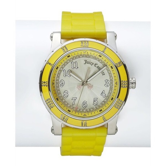 Juicy couture jelly watch with swarovski crystal