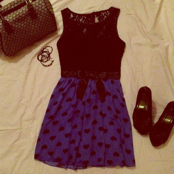 Sweet Heart, Lace Over, Short Dress