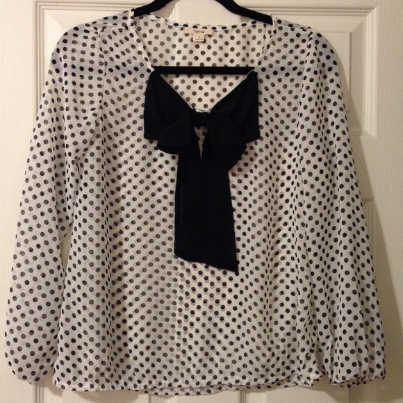 Timing Tops - Polka dot sheer blouse Timing Tops - Polka dot sheer blouse