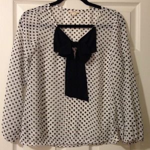 Timing Tops - Polka dot sheer blouse Timing Tops - Polka dot sheer blouse