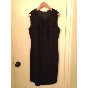 Tahari ruffle front dress