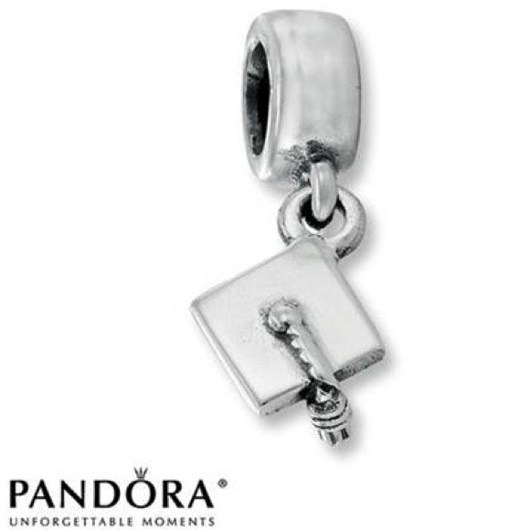 PANDORA - Graduation Cap Charm with Emerald Stone
