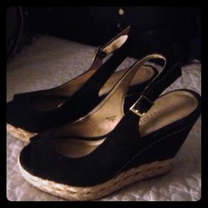 Montego Bay Club black Wedge Shoes