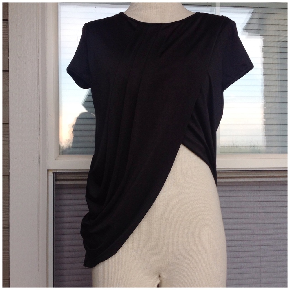 SOLD💥 Asymmetric jersey T-shirt - Picture 4 of 6