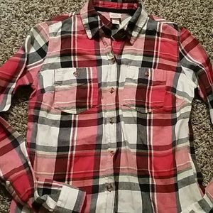 Mossimo flannel top size xs