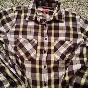 Merona flannel top size xs
