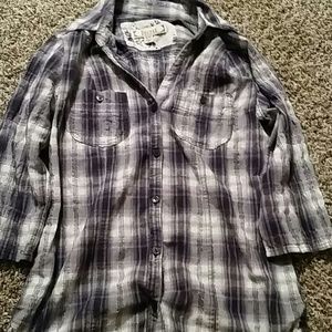 Decree flannel top size medium
