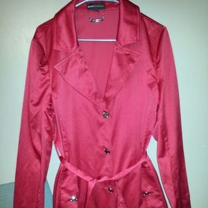 DANA BUCHMAN RED JACKET OVERCOAT XL