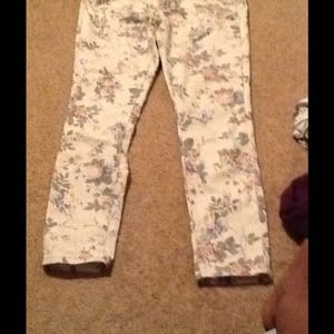 Flower jeans