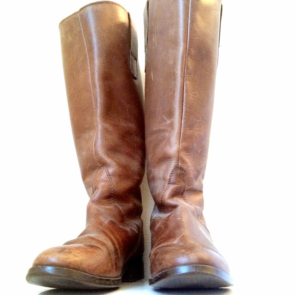Steve Madden Brown Leather Riding Boots