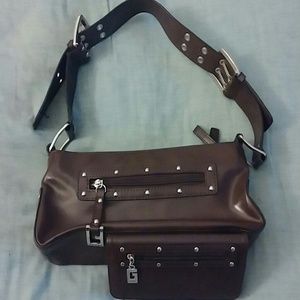 Chocolate brown Guess purse