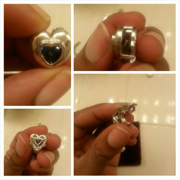 Pandora sapphire heart bead