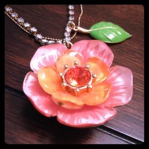 Peach Flower BJ Necklace