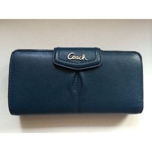 RESERVED! Coach Blue Wallet $32