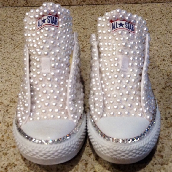 Converse Shoes - Customized #pearl Converse Sneakers Converse Shoes - Customized #pearl Converse Sneakers