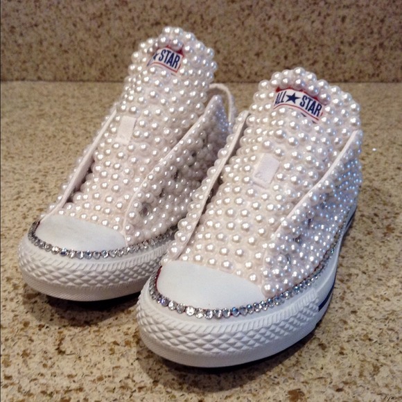 Converse Shoes - Customized #pearl Converse Sneakers Converse Shoes - Customized #pearl Converse Sneakers