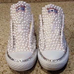 Converse Shoes - Customized #pearl Converse Sneakers Converse Shoes - Customized #pearl Converse Sneakers