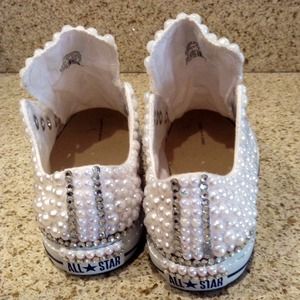 Converse Shoes - Customized #pearl Converse Sneakers Converse Shoes - Customized #pearl Converse Sneakers