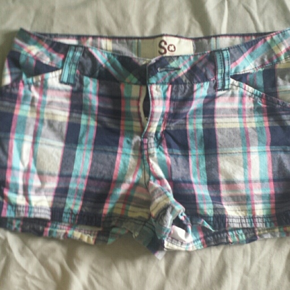 Plaid shorts